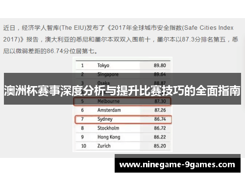 澳洲杯赛事深度分析与提升比赛技巧的全面指南